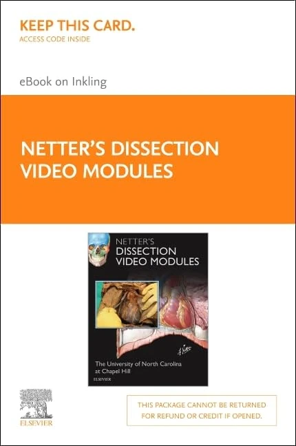 Netter's Dissection Video Modules (Retail Access Card): Companion to Atlas of Human Anatomy