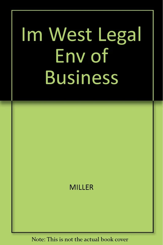 Im West Legal Env of Business