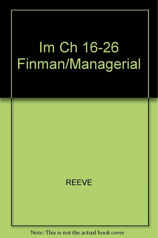 Im Ch 16-26 Finman/Managerial
