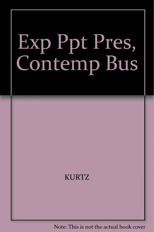 Exp Ppt Pres, Contemp Bus