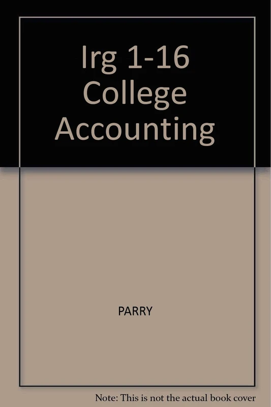 Irg 1-16 College Accounting - Image 1
