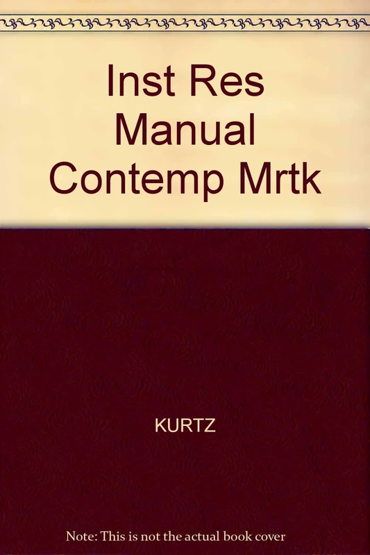Inst Res Manual Contemp Mrtk