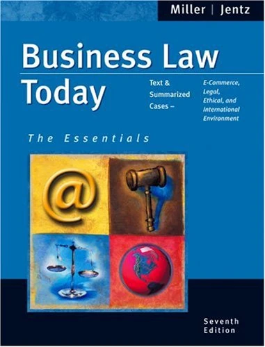 Essentials of Business Law Today