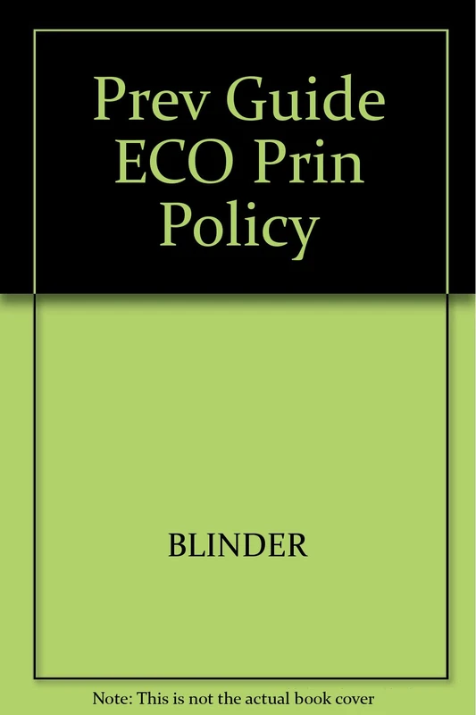 Prev Guide ECO Prin Policy