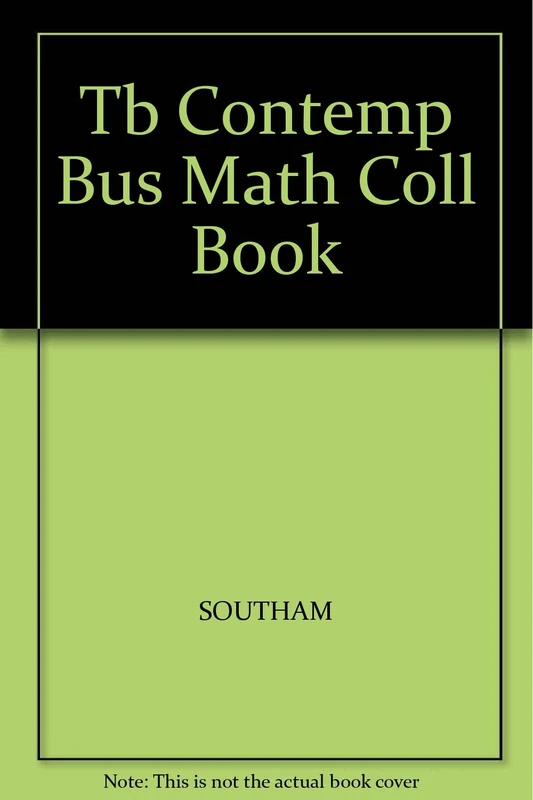 TB Contemp Bus Math Coll Book