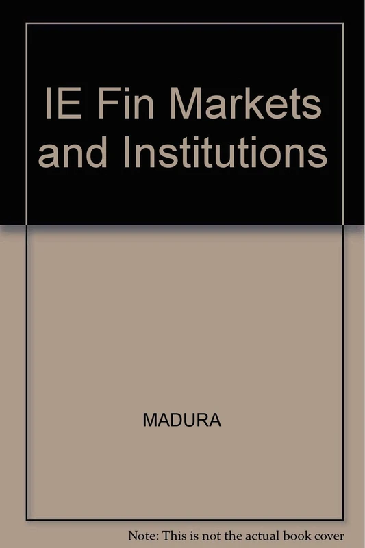 IE Fin Markets and Institutions