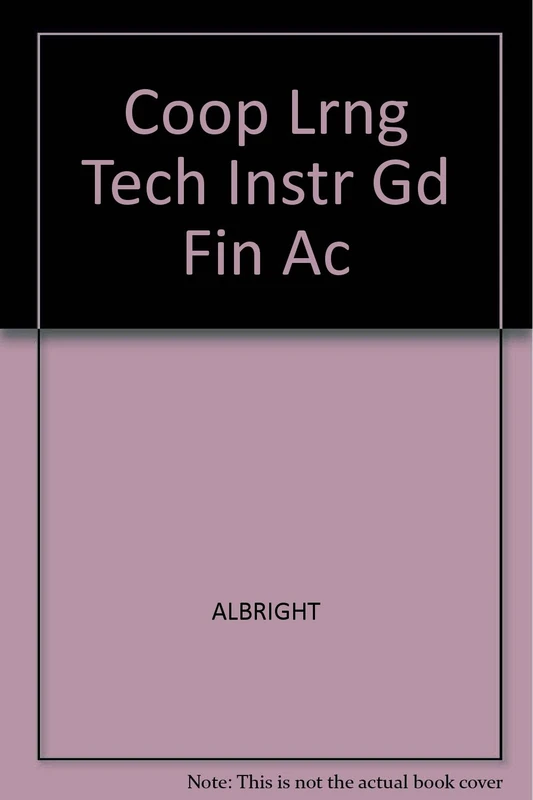 Coop Lrng Tech Instr Gd Fin Ac