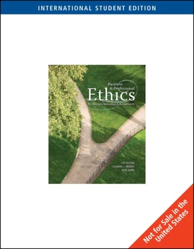 Business and Professional Ethics for Directors, Executives and Accountants