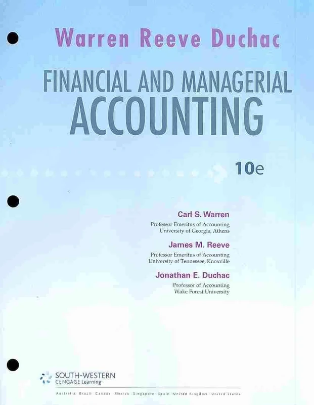 Financial and Managerial Accounting