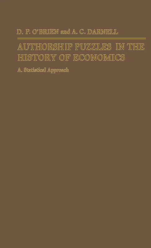 Authorship Puzzles in the History of Economics: A Statistical Approach