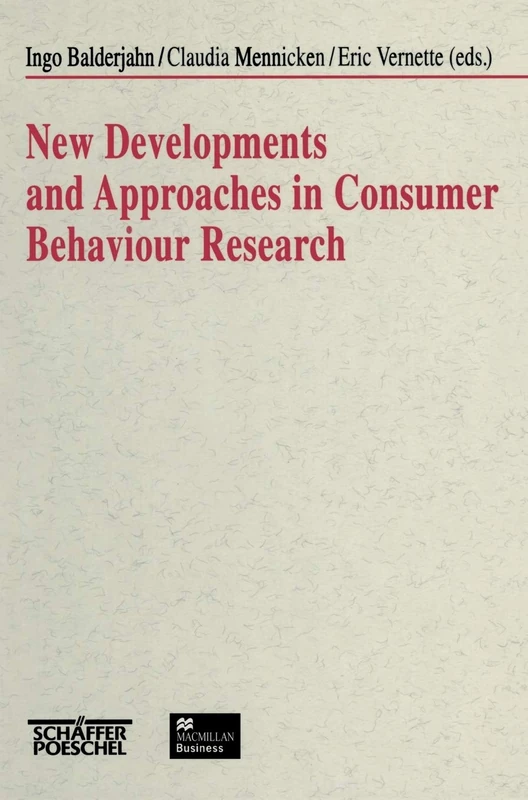 MACMILLAN New Developments in Consumer Behaviour Research