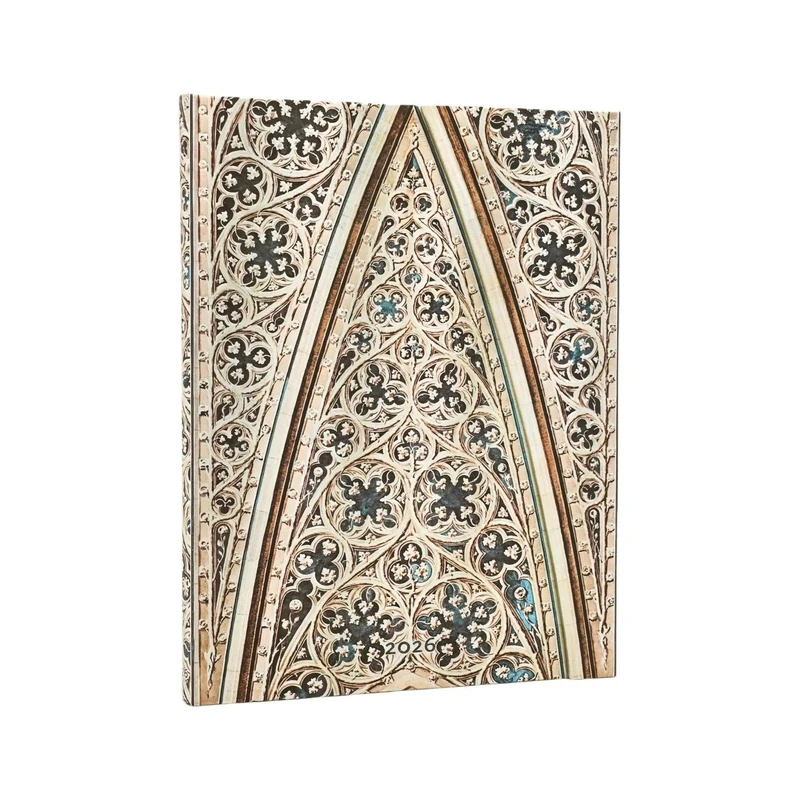 Paperblanks | 2026 Vault of Milan Cathedral | Milan Cathedral | 12 Month Calendar | Ultra | Vertical | with Folding Envelope | 160 Pg | 100 GSM - Image 1