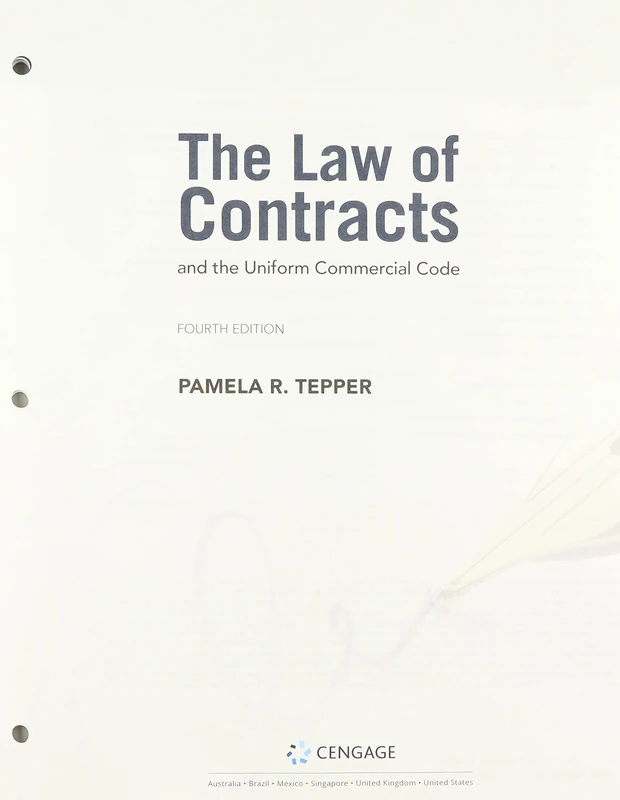 The Law of Contracts and the Uniform Commercial Code, Loose-Leaf Version (Mindtap Course List)