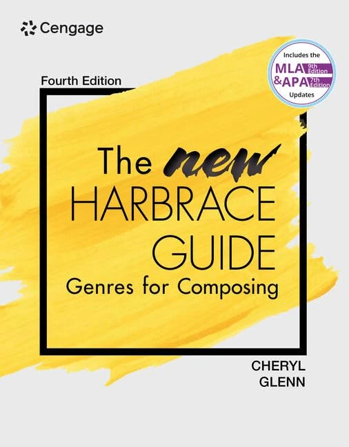 The New Harbrace Guide: Genres for Composing (w/ MLA9E Updates): Genres for Composing: Includes the APA 7th Edition Updates (Mindtap Course List)
