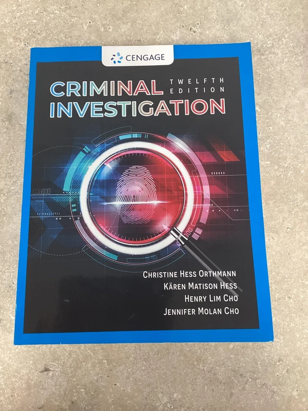 Criminal Investigation (Mindtap Course List)