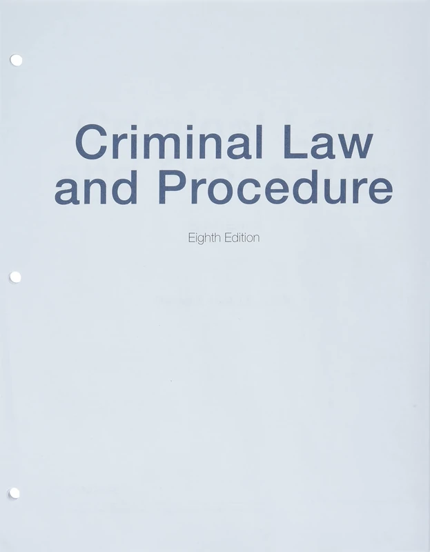 Criminal Law and Procedure, Loose-Leaf Version