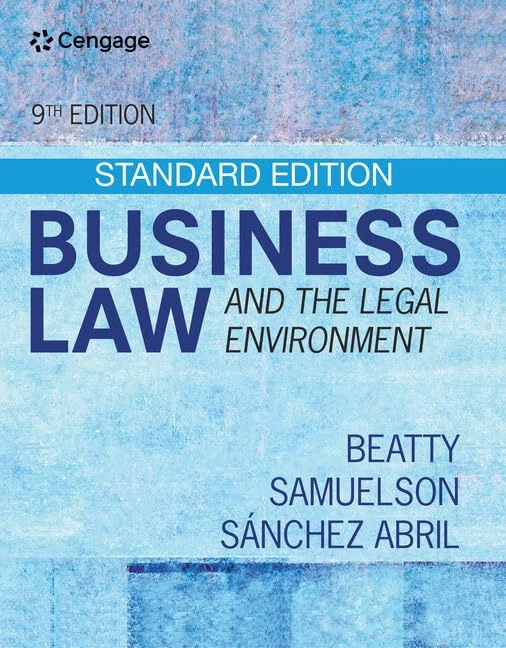 Business Law and the Legal Environment - Standard Edition (Mindtap Course List)