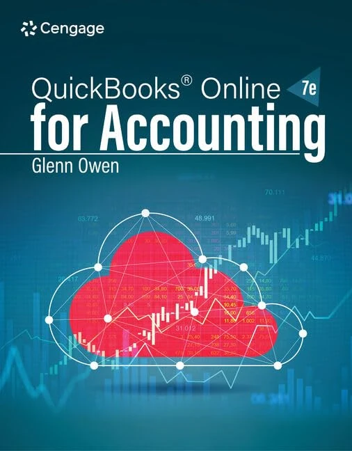 Cengage Using QuickBooks Online for Accounting 2024 - 7th Ed