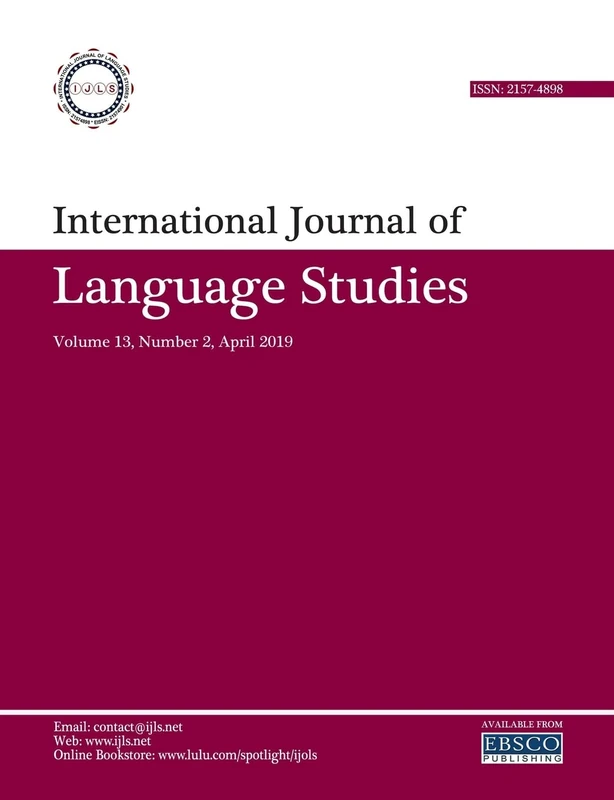 International Journal of Language Studies (IJLS) – volume 13(2)