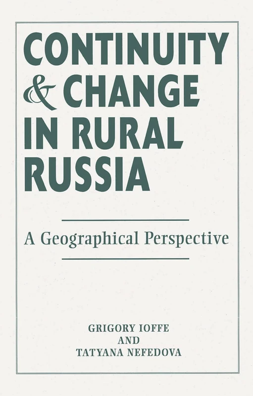 Routledge - Continuity And Change In Rural Russia Book