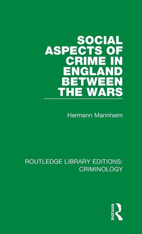Routledge Social Aspects of Crime in England - Criminology - Image 1