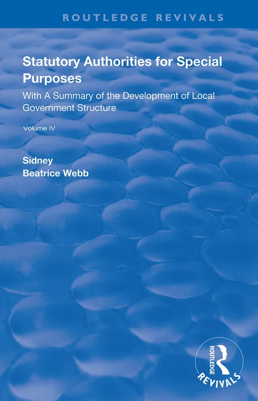 Routledge Statutory Authorities for Special Purposes Book
