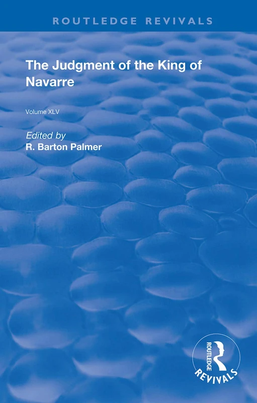 The Judgment of the King of Navarre: Guillaume de Machaut (Routledge Revivals) - Image 1