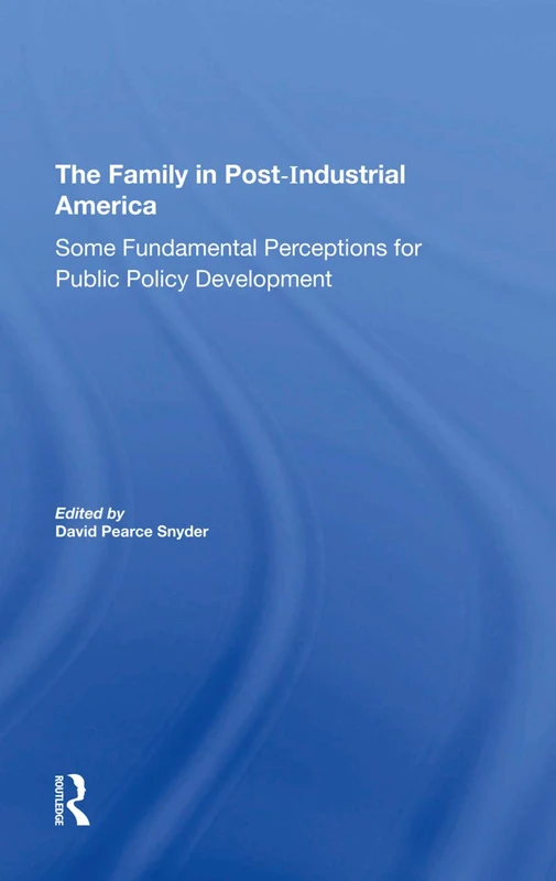 The Family In Postindustrial America: Some Fundamental Perceptions For Public Policy Development