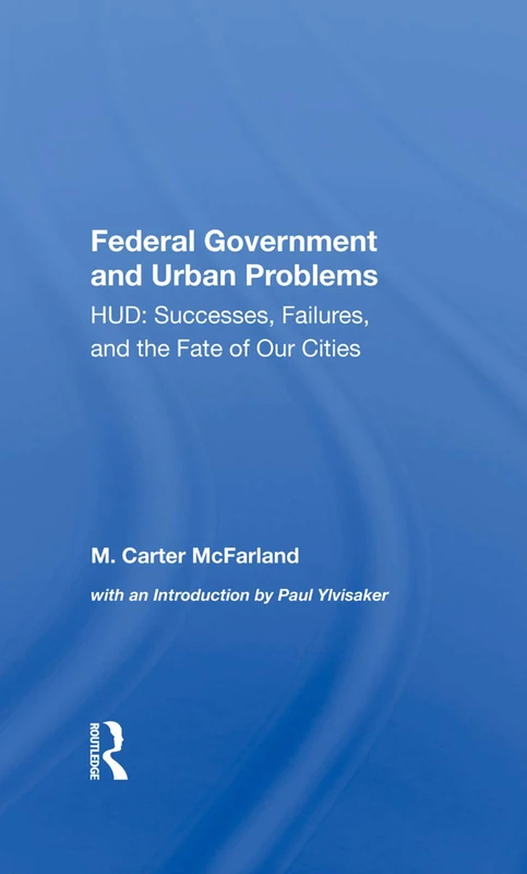 Routledge - The Federal Government And Urban Problems Book - Image 1