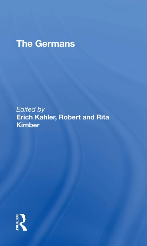 The Germans by Routledge - Characterological History Book