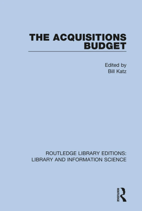 Routledge The Acquisitions Budget - Library Science Edition - Image 1