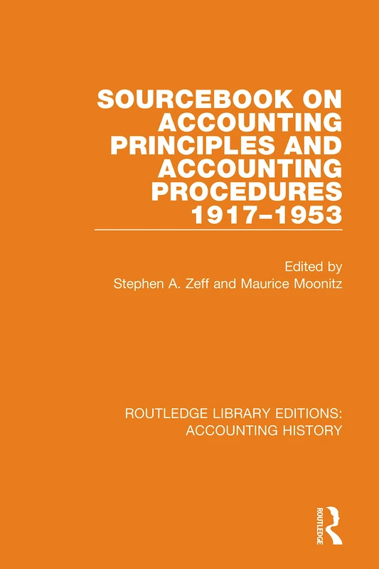 Routledge Sourcebook on Accounting Principles and Procedures