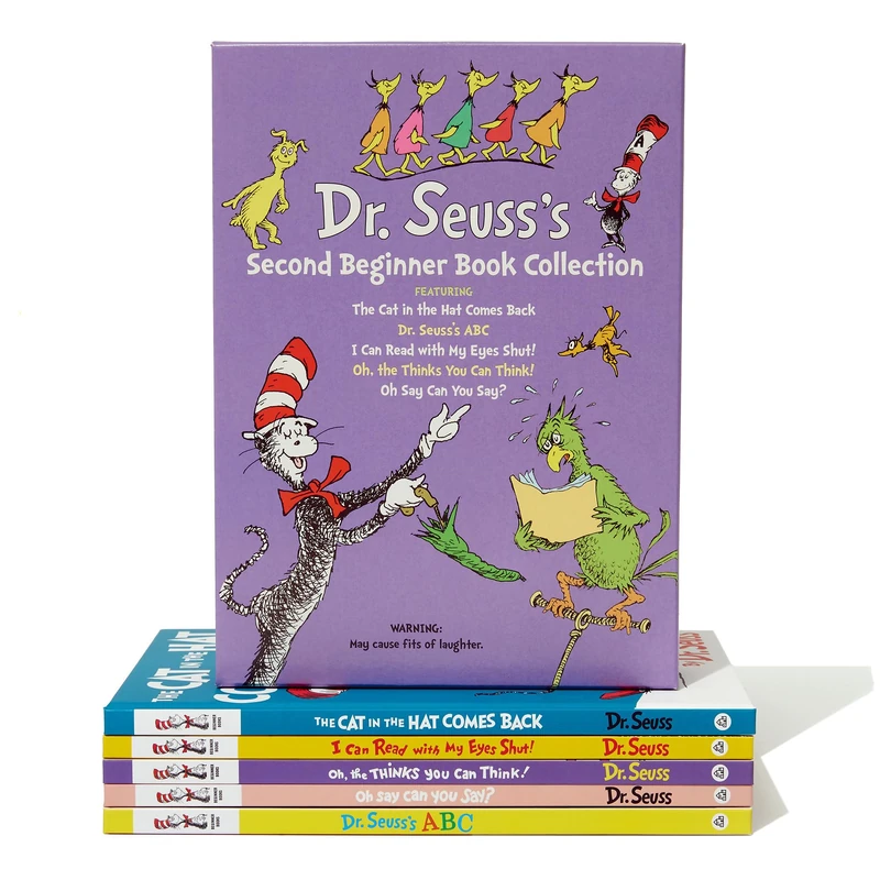 Dr. Seuss's Second Beginner Book Collection: The Cat in the Hat Comes Back; Dr. Seuss's ABC; I Can Read with My Eyes Shut!; Oh, the Thinks You Can Think!; Oh Say Can You Say? - Image 1