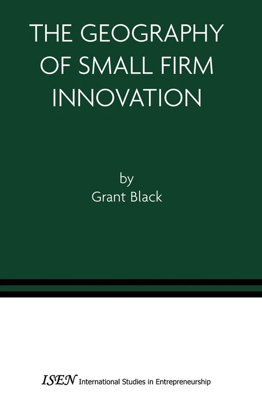 The Geography of Small Firm Innovation: 1 (International Studies in Entrepreneurship, 1) - Image 1