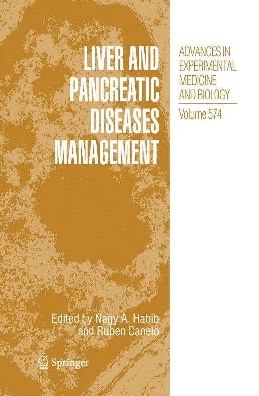 Springer Liver and Pancreatic Diseases Management - Vol 574