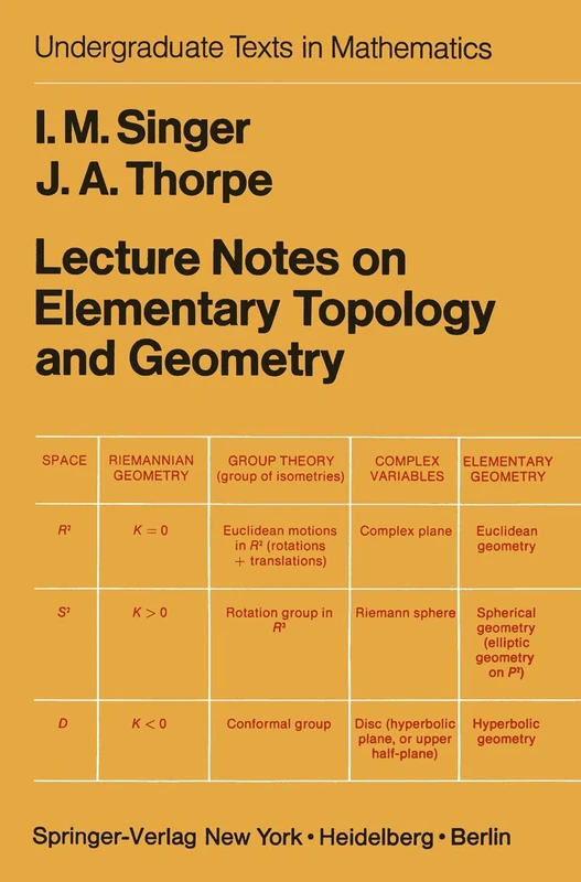 Lecture Notes on Elementary Topology and Geometry (Undergraduate Texts in Mathematics)
