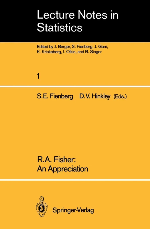 R.A. Fisher: An Appreciation: 1 (Lecture Notes in Statistics, 1) - Image 1