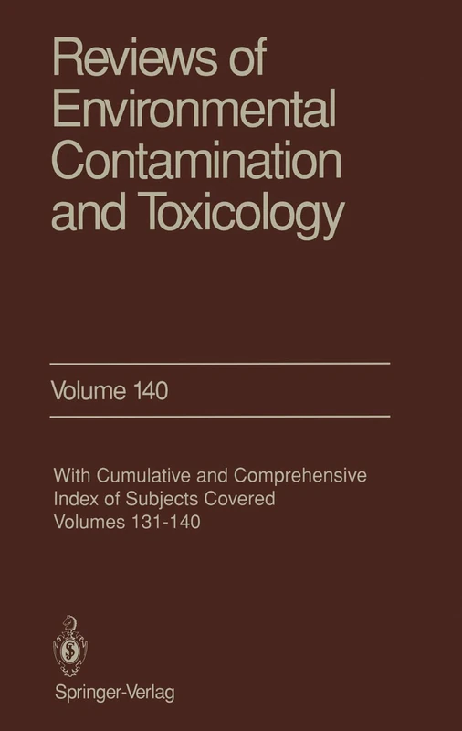 Reviews of Environmental Contamination and Toxicology: 140