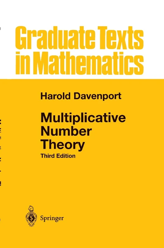 Multiplicative Number Theory: 74 (Graduate Texts in Mathematics, 74)
