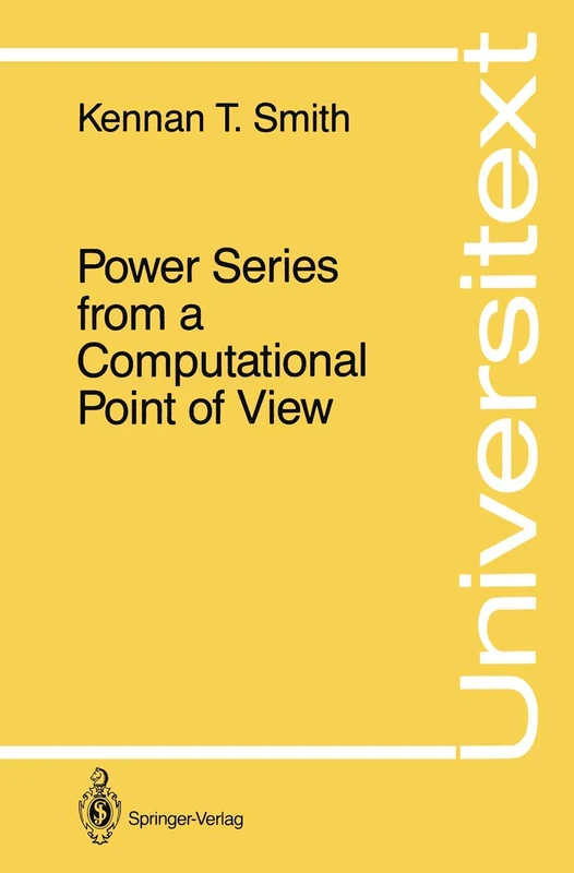 Power Series from a Computational Point of View (Universitext) - Image 1