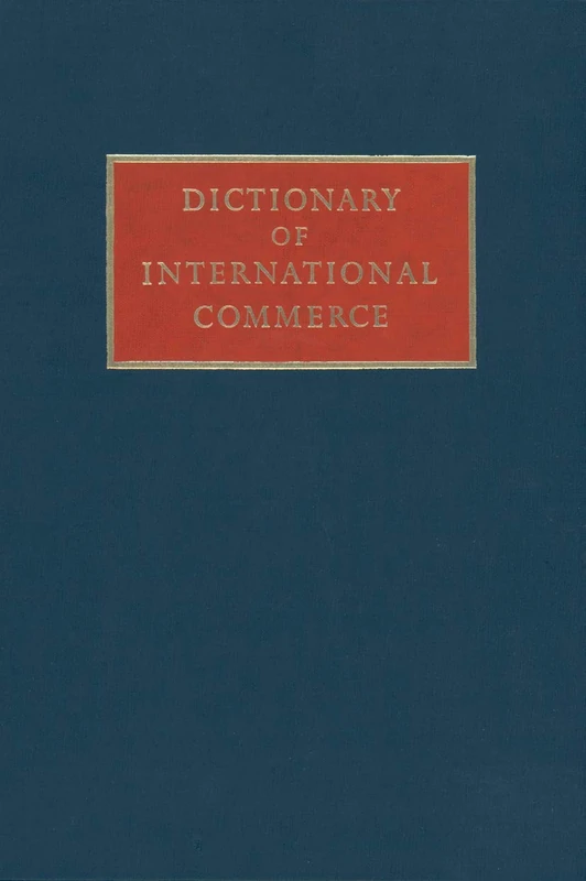 Dictionary of International Commerce