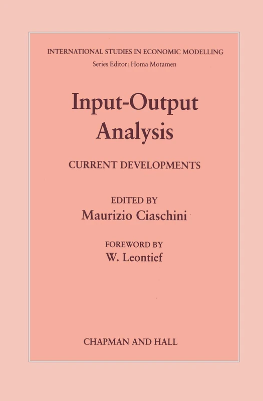 Input-Output Analysis: Current Developments (International Studies in Economic Modelling) - Image 1