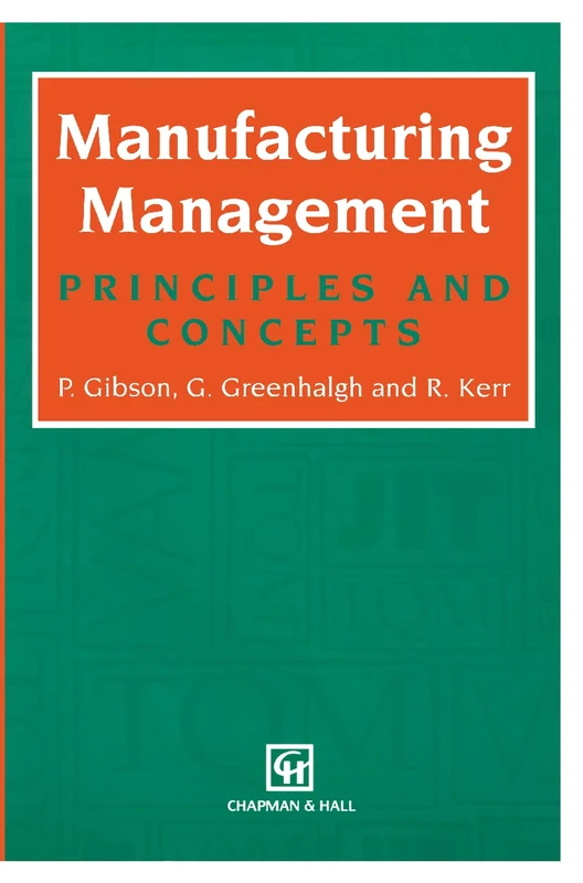 Springer Manufacturing Management: Principles and Concepts Book