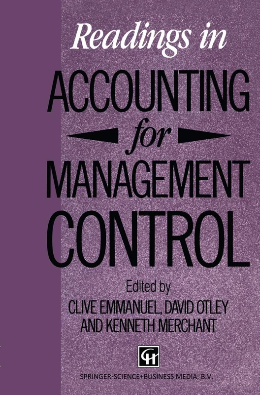 Readings in Accounting for Management Control (Chapman & Hall Series in Accounting and Finance)