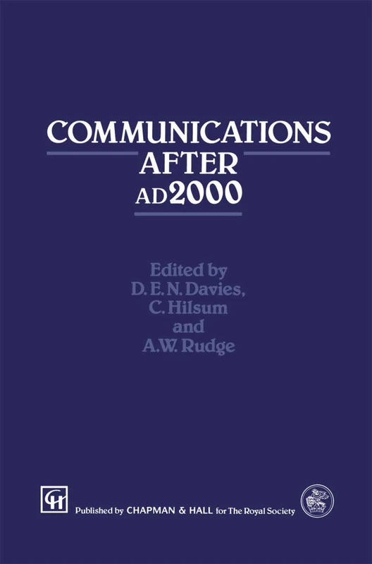 Communications After ad2000: 3 (Chapman & Hall Identification Guide)
