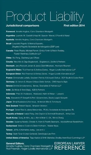 Product Liability: Jurisdictional Comparisons (European Lawyer)