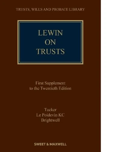 Lewin on Trusts (1st Supplement)