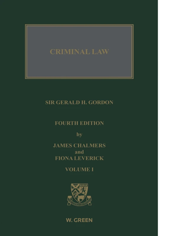 Criminal Law of Scotland (Volume 1)