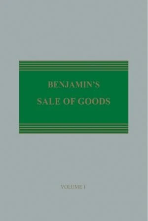 Benjamin's Sale of Goods (Mainwork & 2nd Supplement)