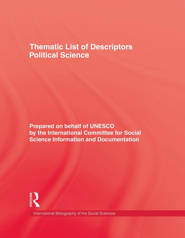 Thematic List of Descriptors - Political Science